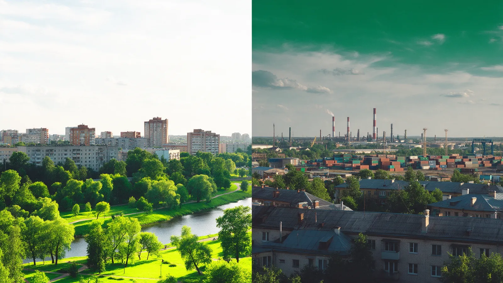 Чем отличается экологическая обстановка в городах